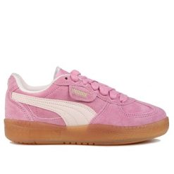 Buty damskie trampki sportowe Puma PALERMO. Czerwone obuwie sportowe damskie Puma, bez wzorów, z dresówki, eleganckie, bez zapięcia. Za 219.00 zł.