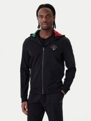 Aeronautica Militare Bluza 261FE2097UF00674 Czarny Regular Fit. Czarne bluzy męskie Aeronautica Militare, l, bez wzorów, z bawełny, bez kaptura. Za 719.99 zł.