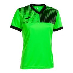 Damski jersey Joma Eco Supernova. Czarne koszulki sportowe damskie Joma, bez wzorów, z jersey, bez kołnierzyka, bez ramiączek, do piłki nożnej. Za 91.00 zł.