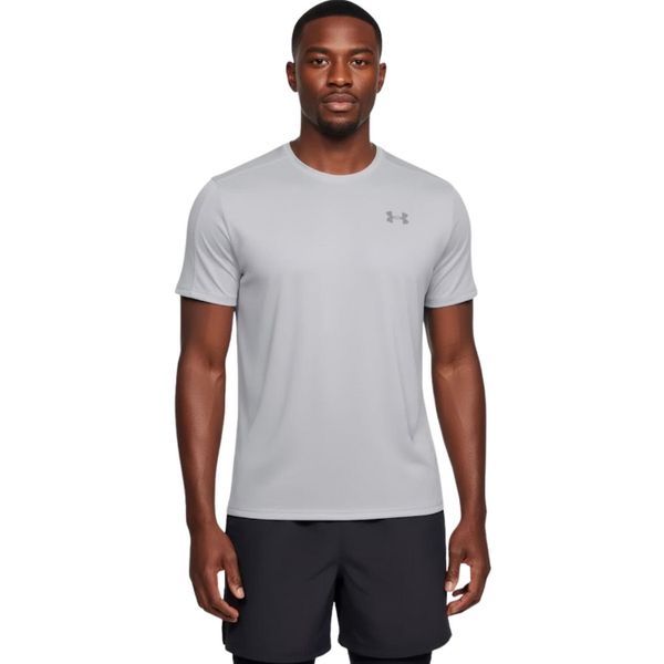 Koszulka treningowa męska Under Armour Speed Stride. Szare koszulki sportowe męskie Under Armour, m, bez wzorów, z poliesteru, bez kołnierzyka, bez ramiączek, do biegania. W wyprzedaży za 80.00 zł.