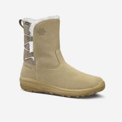 Second Life - Buty turystyczne damskie NH500 Mid skóra - Stan Doskonały. Brązowe trekkingi damskie QUECHUA, na jesień, trekkingowe. Za 254.99 zł.