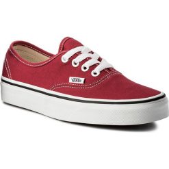 Tenisówki VANS - Authentic VN0A38EMQ9U Crimson/True White. Czerwone trampki męskie marki Vans, z gumy. W wyprzedaży za 199.00 zł.