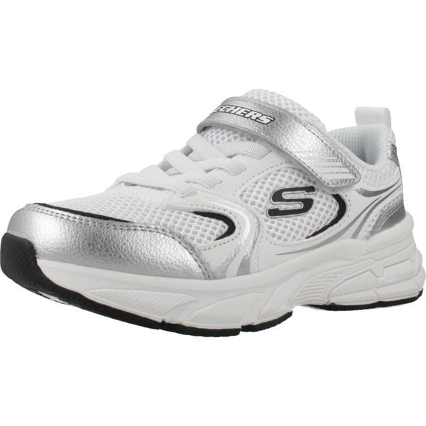 Buty SKECHERS RETRO GRAPH Biały. Białe obuwie sportowe damskie Skechers, bez wzorów, z syntetyku, na fitness i siłownię. Za 210.99 zł.