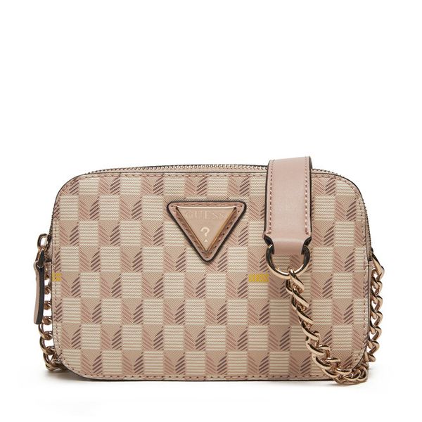 Torebka Guess. Czerwone listonoszki damskie Guess, z aplikacjami, bez dodatków. Za 339.99 zł.