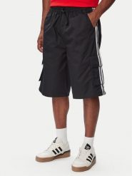 Adidas Szorty materiałowe Adicolor Cotton Twill Cargo Shorts KS9929 Czarny Relaxed Fit. Czarne szorty męskie Adidas, m, bez wzorów, z bawełny. Za 329.99 zł.
