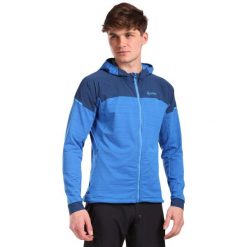 Bluza z kapturem Kilpi Memphis. Niebieskie bluzy sportowe męskie Kilpi, m, bez wzorów, z materiału, z kapturem, trekkingowe. Za 267.13 zł.