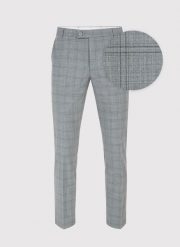 PAKO LORENTE – Szare spodnie garniturowe w kratę. Szare eleganckie spodnie męskie Pako Lorente, bez wzorów, z lycry. Za 489.99 zł.