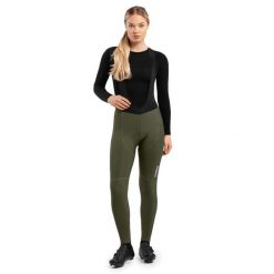 Długie spodnie rowerowe damskie Finse. Czarne obuwie sportowe damskie SIROKO, xs, bez wzorów, z nylonu, rowerowe. Za 295.00 zł.