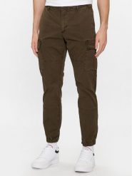 Tommy Hilfiger Joggery Chelsea MW0MW31149 Khaki Relaxed Fit. Brązowe spodnie materiałowe męskie Tommy Hilfiger, m, bez wzorów, z bawełny. Za 399.99 zł.