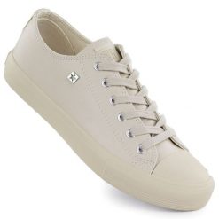 OBUWIE BIG STAR. Trampki i tenisówki damskie Big Star, bez wzorów, z tkaniny, retro, bez zapięcia. Za 149.99 zł.