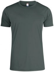 Clique Basic Active-T męski T-shirt 100% poliester – pistol. Szare t-shirty męskie CLIQUE, m, bez wzorów, z dzianiny, bez kołnierzyka. Za 87.06 zł.
