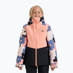 Kurtka snowboardowa damska ROXY Silverwinter Girl. Czerwone kurtki damskie Roxy, na zimę, l, bez wzorów, z materiału, bez kaptura. Za 529.99 zł.