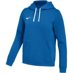 Bluza damska Nike Park 26 Fleece Hoodie. Niebieskie bluzy damskie Nike, bez wzorów, z bawełny, bez kaptura. Za 186.99 zł.