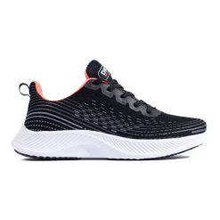 Wygodne buty sportowe DK czarne. Czarne obuwie sportowe damskie bez wzorów. Za 181.89 zł.