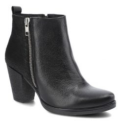 Czarne Botki Maciejka Damskie Eleganckie Obuwie. Czarne botki damskie Maciejka, z jeansu, eleganckie, bez obcasa, na obcasie, bez zapięcia. Za 219.00 zł.