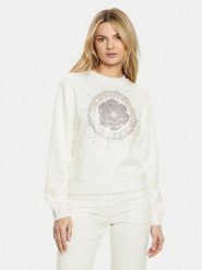 Guess Bluza W5RQ05 K7EX1 Écru Regular Fit. Bluzy damskie Guess, s, z aplikacjami, z bawełny, bez kaptura. Za 209.99 zł.