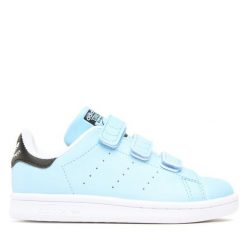 Sneakersy adidas. Niebieskie trampki i tenisówki chłopięce Adidas, bez wzorów, bez zapięcia. Za 279.00 zł.