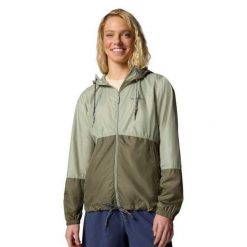 Wiatrówka Damska Flash Forward II. Zielone kurtki damskie Columbia, bez wzorów, z softshellu, bez kaptura. Za 243.99 zł.