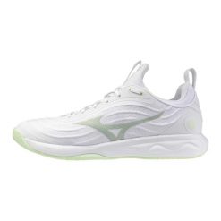 Buty do siatkówki damskie Mizuno Wave Luminous Elite. Białe obuwie sportowe damskie Mizuno, bez wzorów, z materiału, do siatkówki, mizuno wave. Za 479.99 zł.