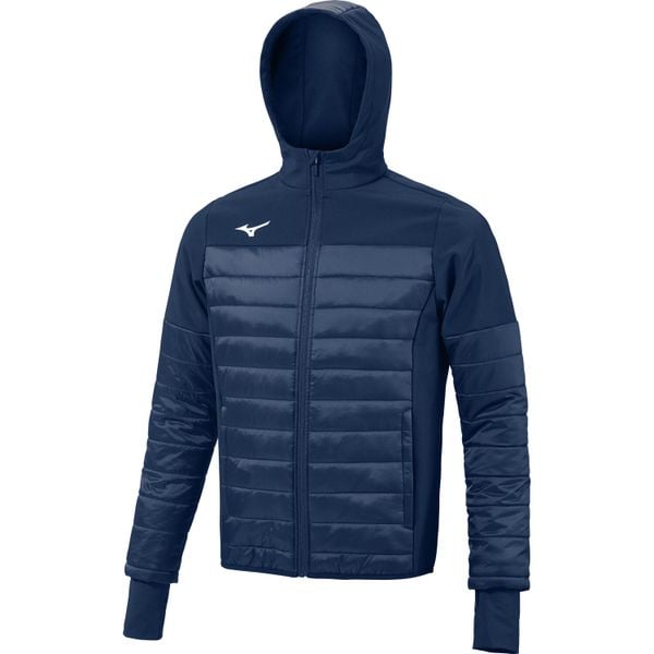 Kurtka Mizuno Sapporo Hybrid. Niebieskie kurtki męskie Mizuno, na zimę, m, bez wzorów, eleganckie, bez kaptura. Za 302.00 zł.