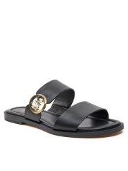 MICHAEL Michael Kors Klapki Vera 40S4VEFS3L Czarny. Czarne klapki damskie MICHAEL Michael Kors, bez wzorów, ze skóry, bez obcasa. Za 499.99 zł.