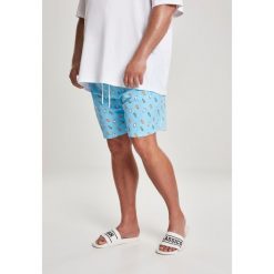 Wzór Szortyów kąpielowych urban classic basic gt. Niebieskie kąpielówki męskie Urban Classics, m, bez wzorów, krótkie. Za 175.50 zł.