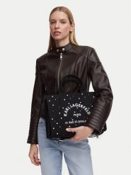 KARL LAGERFELD Torebka B3W50022 Czarny. Czarne torebki do ręki damskie KARL LAGERFELD, bez wzorów, z materiału, bez dodatków. Za 649.99 zł.