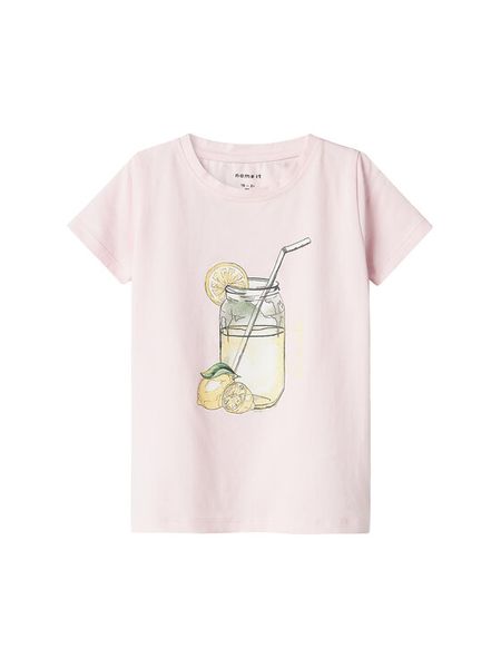 NAME IT T-Shirt Foji 13241048 Różowy Standard Fit. Czerwone t-shirty i topy dla dziewczynek Name it, bez wzorów, z bawełny, bez ramiączek. Za 29.99 zł.