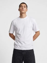 HUMMEL bluzka bawełniana męska hmlPULSE PREMIUM T-SHIRT S/S. Białe t-shirty męskie Hummel, l, bez wzorów, z bawełny, klasyczne, bez kołnierzyka. Za 56.00 zł.