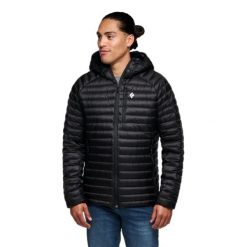 Kurtka Puchowa Męska Black Diamond Approach Down Hoody. Czarne kurtki męskie Black Diamond, m, bez wzorów, z puchu, sportowe, bez kaptura. W wyprzedaży za 1,294.15 zł.