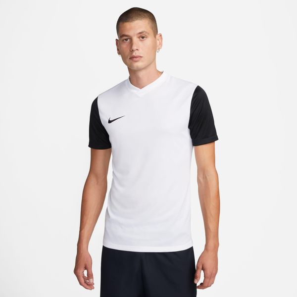 Koszulka piłkarska męska Nike Drifit Tiempo Premier 2. Czarne bluzy męskie Nike, m, bez wzorów, bez kołnierzyka, bez ramiączek, do piłki nożnej. Za 97.65 zł.