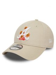 New Era Czapka z daszkiem Flower Icon 940 Braves 60435112 Beżowy. Brązowe rękawiczki męskie New Era, bez wzorów, z materiału. Za 109.99 zł.