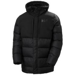 Długa kurtka Helly Hansen active puffy. Czarne kurtki męskie Helly Hansen, xl, bez wzorów, z materiału, klasyczne, bez kaptura. Za 1,100.50 zł.
