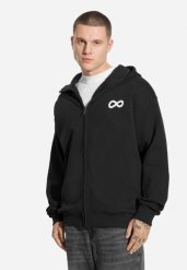 Bluza sportowa męska Prosto Infinity z kapturem. Czarne bluzy męskie Prosto., m, z aplikacjami, z bawełny, z kapturem. Za 198.99 zł.