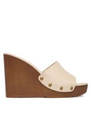 Aldo Klapki Grounded 14298908 Écru. Klapki damskie Aldo, bez wzorów, ze skóry, bez obcasa. Za 339.99 zł.