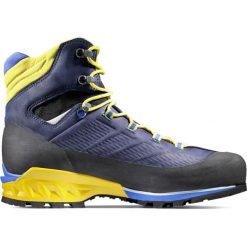 Buty wysokogórskie męskie Mammut Kento Advanced High GTX. Niebieskie trekkingi męskie Mammut, za kostkę, trekkingowe. W wyprzedaży za 989.20 zł.