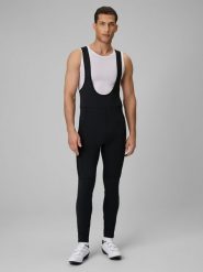 4F Długie spodnie kolarskie z szelkami męskie - czarne XXL. Czarne spodnie materiałowe męskie 4f, m, bez wzorów, z materiału. Za 299.99 zł.