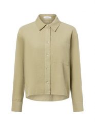 Opus bluzka koszulowa - Frone Kobiety Bawełna zielony, 42. Zielone bluzki damskie Opus, bez wzorów, z bawełny, bez kołnierzyka, bez ramiączek. Za 179.95 zł.
