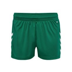 Szorty damskie Hummel Core Xk. Zielone szorty sportowe damskie Hummel, bez wzorów, sportowe, do siatkówki. Za 134.00 zł.
