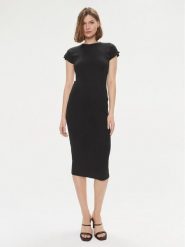 Calvin Klein Sukienka letnia Q-Nova K20K206537 Czarny Slim Fit. Czarne sukienki damskie Calvin Klein, na lato, xs, bez wzorów, z syntetyku, bez kołnierzyka, bez ramiączek. Za 589.99 zł.