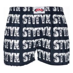 Styx Bokserki Męskie, Xl, Ciemnoniebieskie. Szare bokserki męskie Styx, z napisami. Za 58.00 zł.