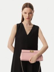 Tommy Hilfiger Torebka Th Modern Clutch AW0AW18727 Różowy jasny. Czerwone torebki do ręki damskie Tommy Hilfiger, bez wzorów, ze skóry, wizytowe, bez dodatków. Za 529.99 zł.