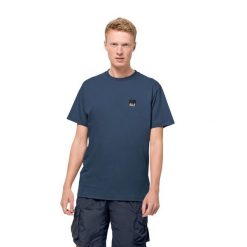 T-shirt męski Jack Wolfskin 365. Niebieskie koszulki sportowe męskie Jack Wolfskin, m, bez wzorów, bez kołnierzyka, bez ramiączek, trekkingowe. Za 73.99 zł.