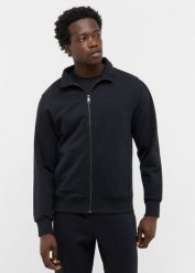 Męska bluza nierozpinana Mustang Style Dillon Jet Black 1016967 4188. Czarne bluzy męskie Mustang, m, bez wzorów, bez kaptura. Za 169.99 zł.