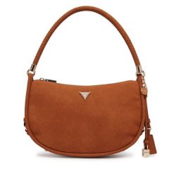 Torebka Guess. Brązowe torebki do ręki damskie Guess, z aplikacjami, klasyczne, bez dodatków. Za 589.99 zł.