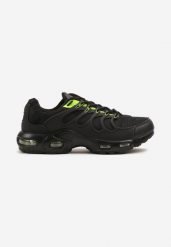 Czarno-Zielone Buty Sportowe Sneakersy z Geometrycznym Wzorem Fenirila. Czarne buty sportowe męskie Born2be, z materiału, bez zapięcia. Za 119.99 zł.