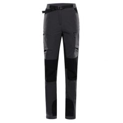 Spodnie damskie trekkingowe softshell Alpine Pro Akana 2. Szare spodnie materiałowe damskie Alpine Pro, bez wzorów, z softshellu. W wyprzedaży za 329.00 zł.