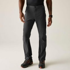 Męskie spodnie do wędrówek górskich. Brązowe spodnie sportowe męskie Regatta, na lato, m, bez wzorów, z elastanu, trekkingowe. Za 329.99 zł.