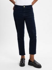 Tommy Hilfiger Spodnie Kobiety Sztruks niebieski, 34. Niebieskie spodnie materiałowe damskie Tommy Hilfiger, s, bez wzorów, ze sztruksu. Za 429.95 zł.