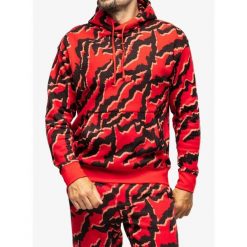 Bluza z kapturem męska Stance Mercury Hoodie. Czerwone bluzy męskie Stance, m, bez wzorów, z kapturem. Za 228.99 zł.